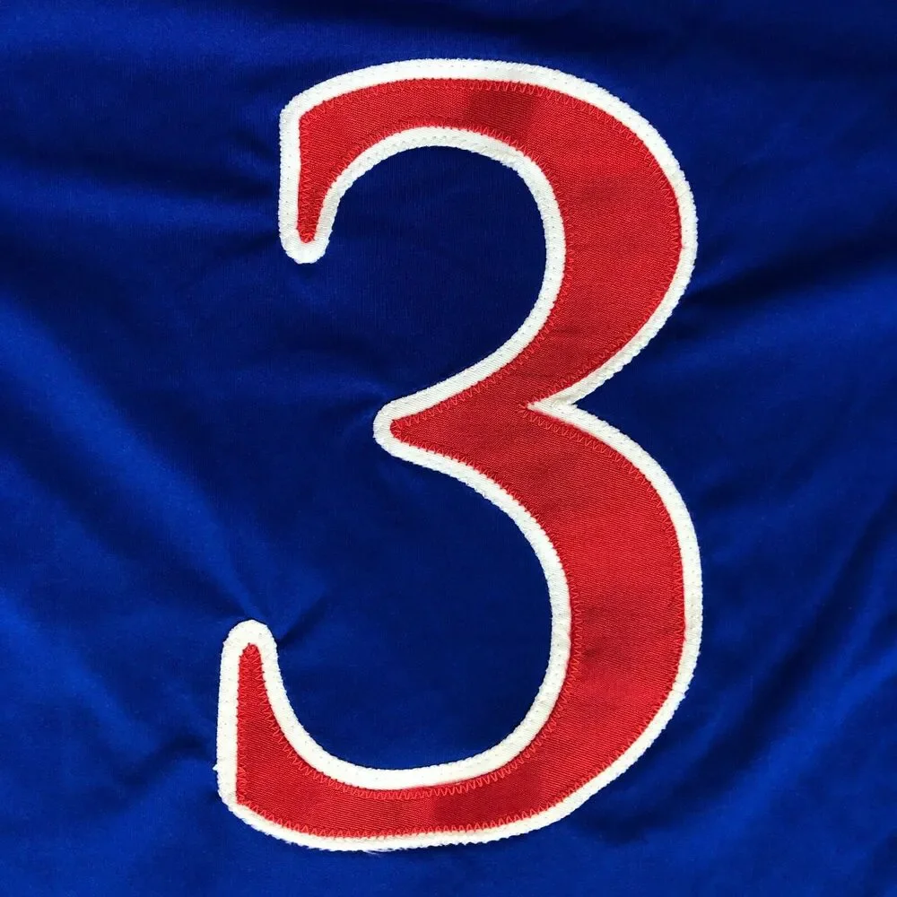 Kansas Jayhawks Womens Jersey Small Adidas Blue Red Stitched NCAA Soccer #3 - Picture 6 of 9